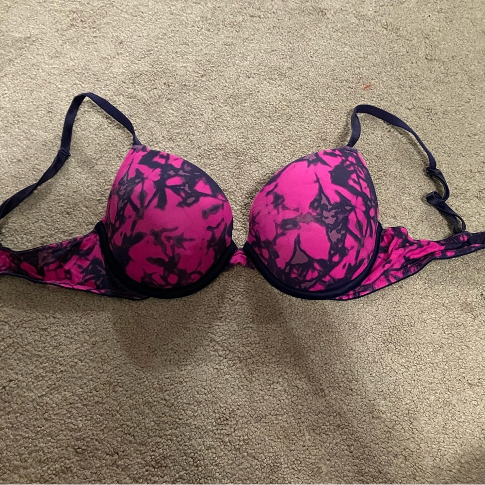 Pink Tie-Dye Bra
